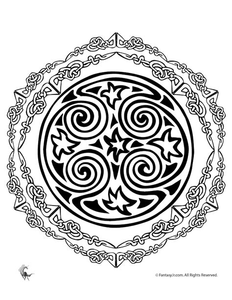 celtic mandala coloring pages coloring home