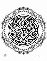 Celtic Coloring Mandala Pages Popular Mandalas Irish Coloringhome sketch template