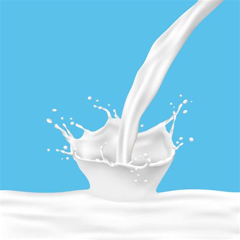 milk splash  pouring milk  blue background  vector art  vecteezy