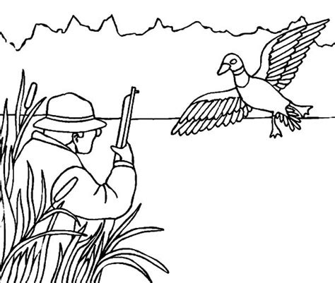 duck hunting drawing  getdrawings