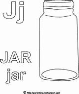 Jar Coloring Letter Alphabet Sheet Pages Mason Words Leehansen Parenting Activity Letters sketch template