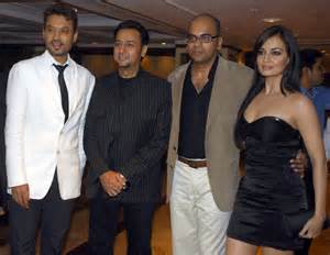 bollywood actors irrfan khan l gulshan grover 2nd l and dia mirza r and director suparn
