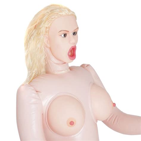 blond and hot realistic vagina and ass and mouth inflatable sex doll 2kg lovehoney