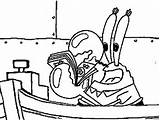 Mr Krabs Coloring Pages sketch template