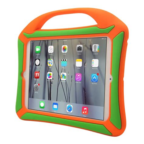 handle rugged heavy duty kid proof tablet case silicone protective case  ipad air