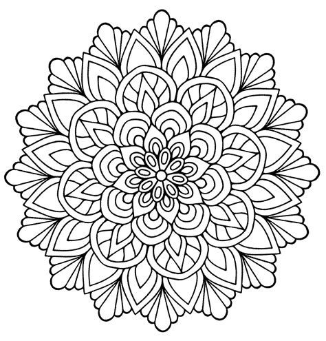 simple mandala coloring pages pics tunnel  viaduct run