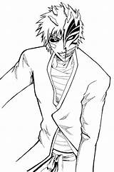 Bleach Coloring Pages Ichigo Hollow Anime Printable Color Verity Daze Ink Into Template Kurosaki Getcolorings Getdrawings Deviantart License Related Posts sketch template
