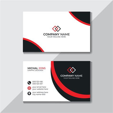 modern professional business card creative  simple business card