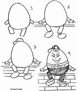 Humpty Dumpty Coloring Draw Pages Drawing Rhymes Nursery Print Sketch Kids Cartoon Musings Inkspired Colouring Publications Dover Paintingvalley Mickey Mouse sketch template