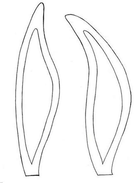 easter bunny ears coloring pages