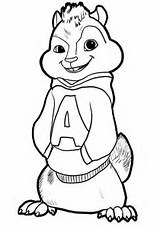 Coloring Pages Chipmunks Alvin Cartoon Disney Story Landon Mandala Toy Animal Colouring Book Choose Board sketch template