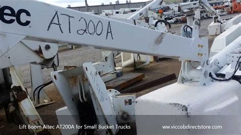 lift boom altec ata  small bucket utility trucks youtube