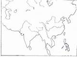 Asia Coloring Map Getcolorings Pages Getdrawings sketch template