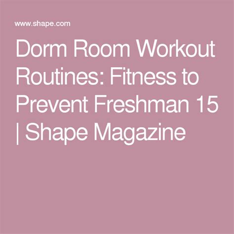 Dorm Room Workout Routines Dorm Room Workout Workout Routine Workout