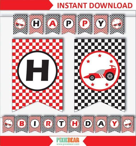 race car banner race car birthday banner race car party etsy cars