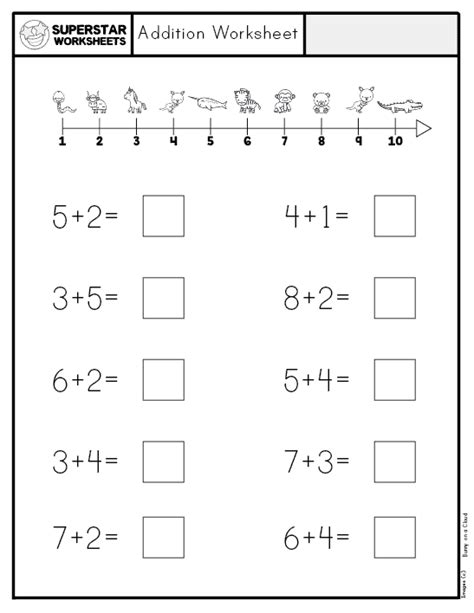 addition word problems worksheets  kindergarten worksheets