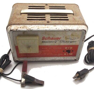 vintage schauer  amp   volt battery charger model    usa  ebay