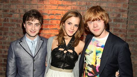 Harry Potter Stars Daniel Radcliffe Emma Watson Katie Leung Support