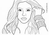 Shakira Printable Luxe Coloriages Hellokids Albanysinsanity Rihanna sketch template