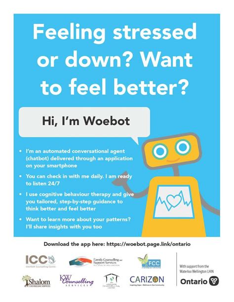fcssgw launches innovative mental health tool woebot
