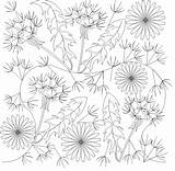 E2e Dandelion Longarm Machines sketch template