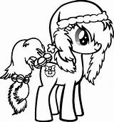 Horse Christmas Coloring Pages Getdrawings sketch template