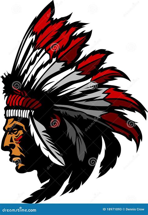 pool cleveland indians full body mascot native american tribe chief cut sign image clipart
