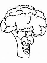 Broccoli Coloring Pages Color Vegetables Clipart Printable Print Kids Comments Getcolorings Library Line Recommended sketch template