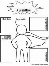 Superhero Template Own Hero Coloring Super Pages Activities Preschool Create Kids Theme Activity Classroom Superheroes Writing Storytelling Clipart Isw Champions sketch template