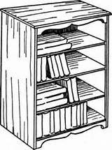 Book Shelves Shelf Drawing Standing Make Getdrawings sketch template