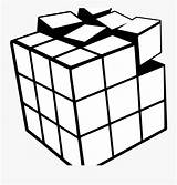 Rubiks Exceptional Cube Geometric Clipartkey sketch template
