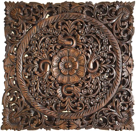oriental hand carved wood wall plaques wall sculptures asiana home
