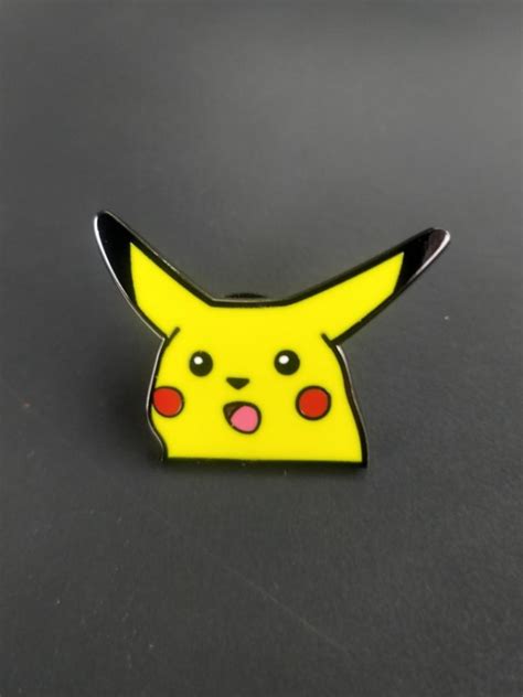 Sale Surprised Pikachu Enamel Pin Hobbies And Toys Stationery And Craft