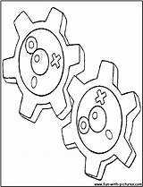 Coloring Pages Pokemon Klink Steel Colouring Color sketch template