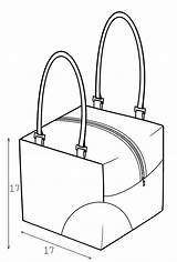 Bag Template Messenger Drawing Templates Bags Sketch sketch template