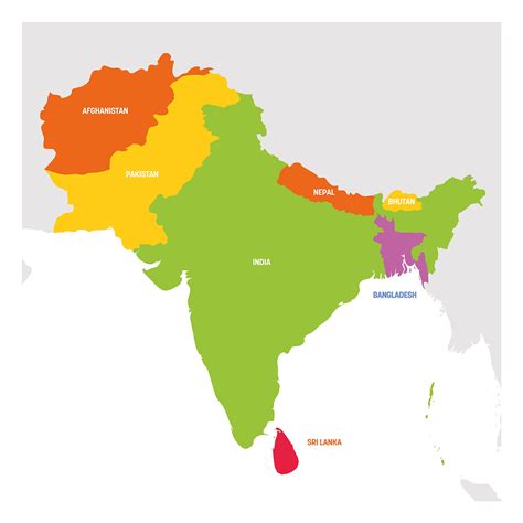 map indian subcontinent  map update
