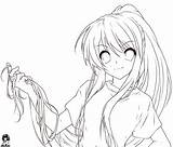 Haruhi Tailed sketch template
