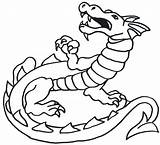 Dragon Outline Chinese Simple Clipart Clip sketch template