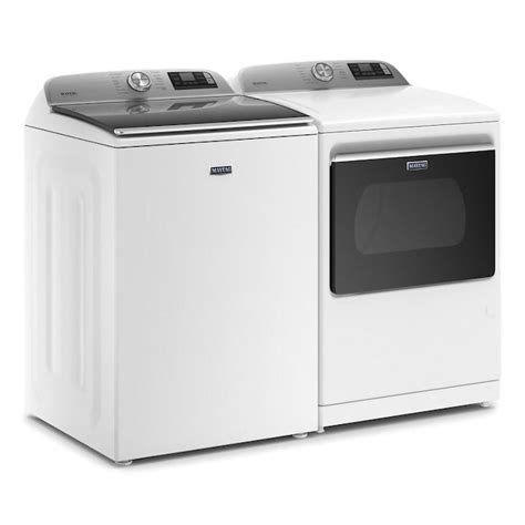 shop maytag smart capable high efficiency top load washer electric dryer set  steam  lowescom