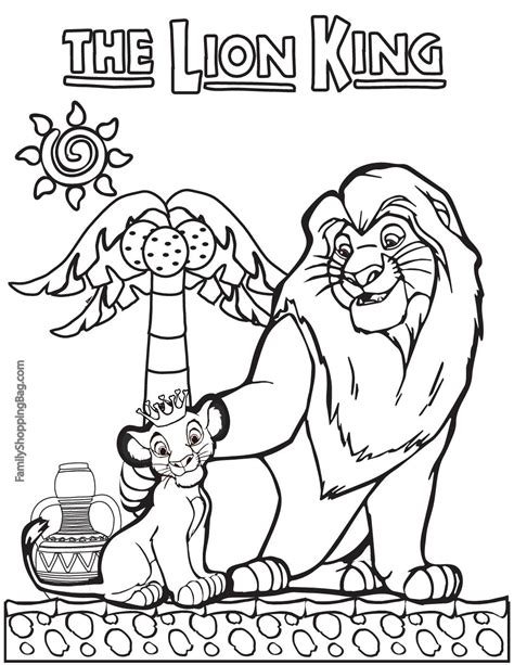coloring pages  lion kins
