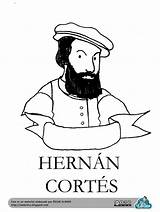 Colorear Tenochtitlan Cortés Hernán Yucatán Eduteca Biografías Camino sketch template