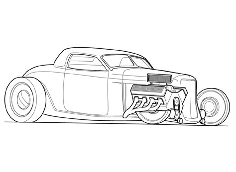 hot rod coloring pages  coloring pages car lover hot rods