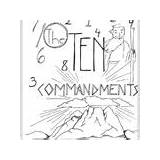 Pages Commandments Bible sketch template