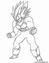 Vegeta Coloring Ball Super Dragon Pages Printable sketch template