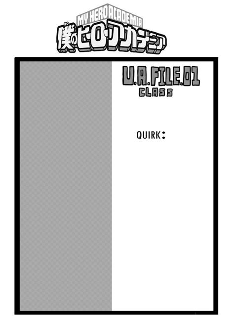 Bnha Template By Killyi On Deviantart