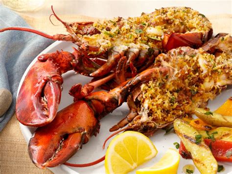 deviled portuguese grilled lobsters recipe food network kitchen