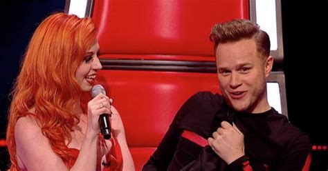 olly murs flirts with jessica rabbit pin up on the voice