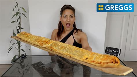 Britains Biggest Giant 3ft Greggs Sausage Roll Challenge And Recipe Video
