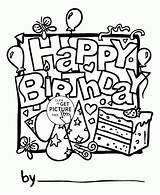 Birthday Coloring Happy Pages Cards Card Kids Boy Printable Print Boys Color Wuppsy Printables Frozen Nice Holiday Animals Holidays Popular sketch template
