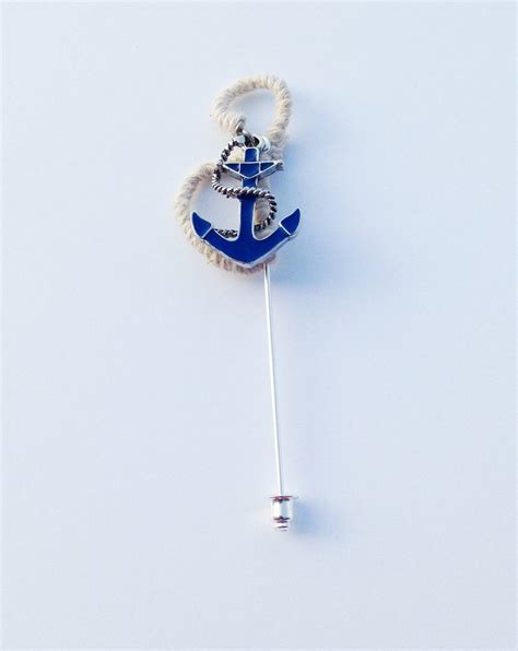 anchor pin anchor lapel pin nautical wedding pin